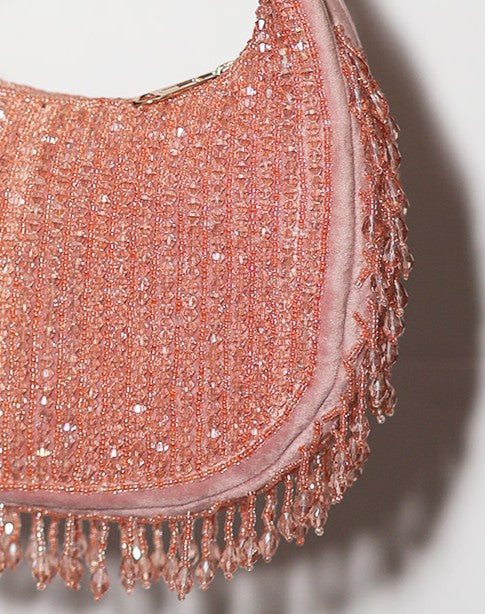 Crystal moon Fringe Bag