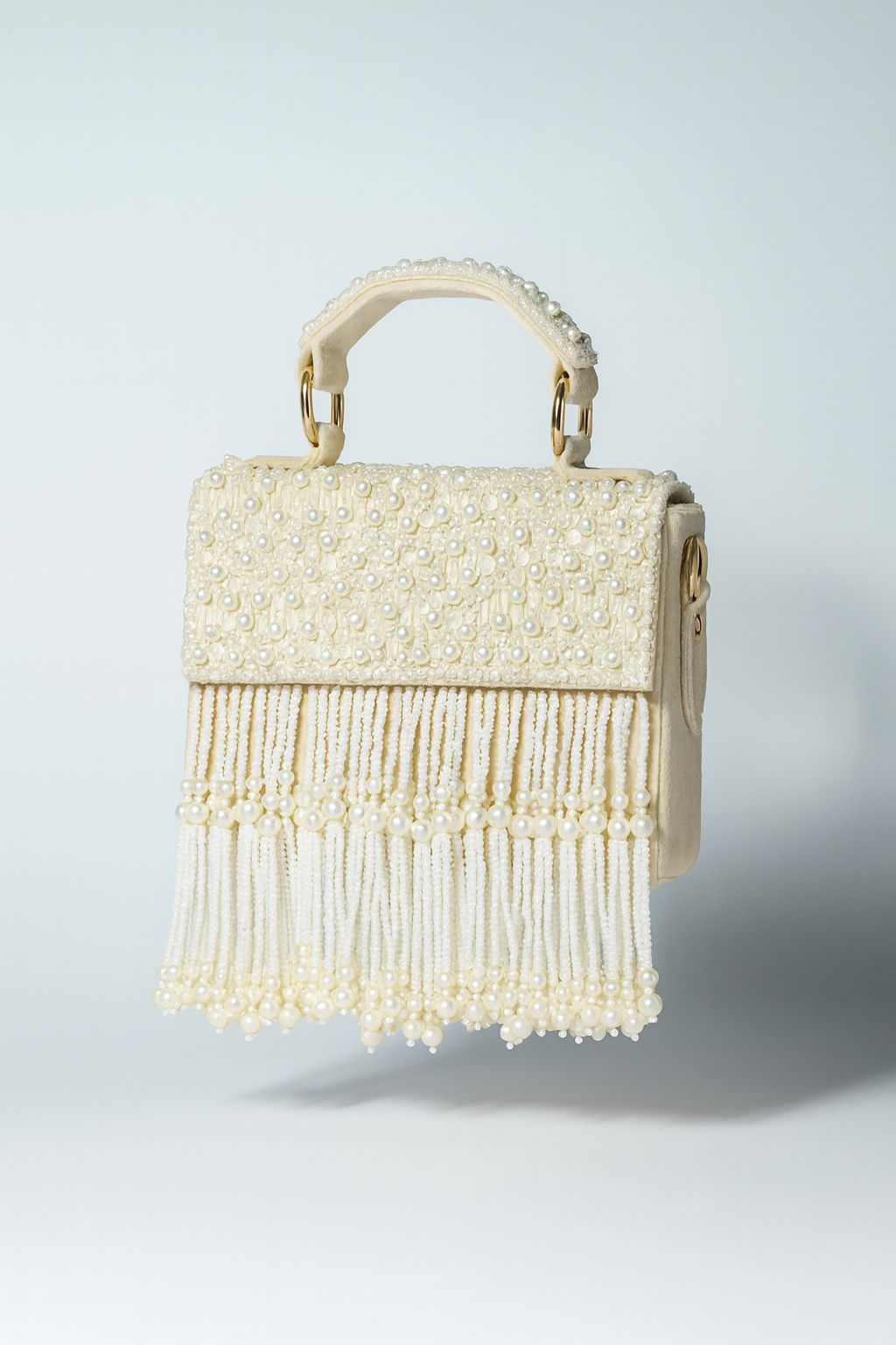 Pearl White clutch