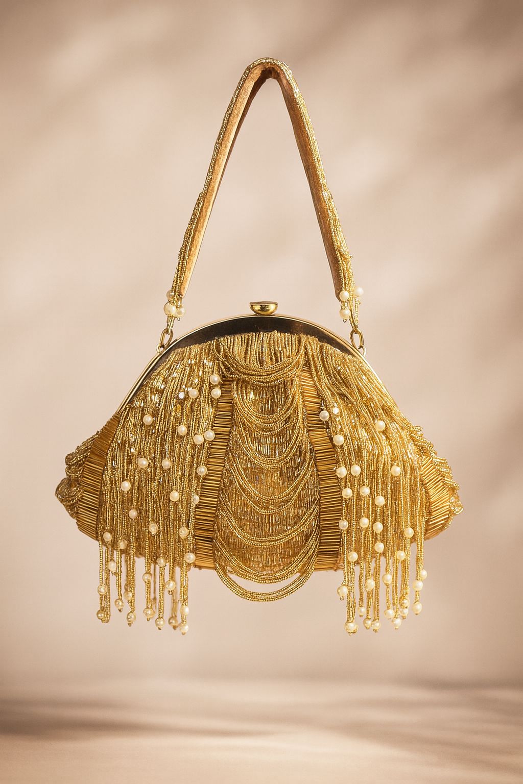 Peral Tassel Clutch