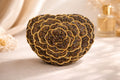 Luxe Rosette Heart Clutch