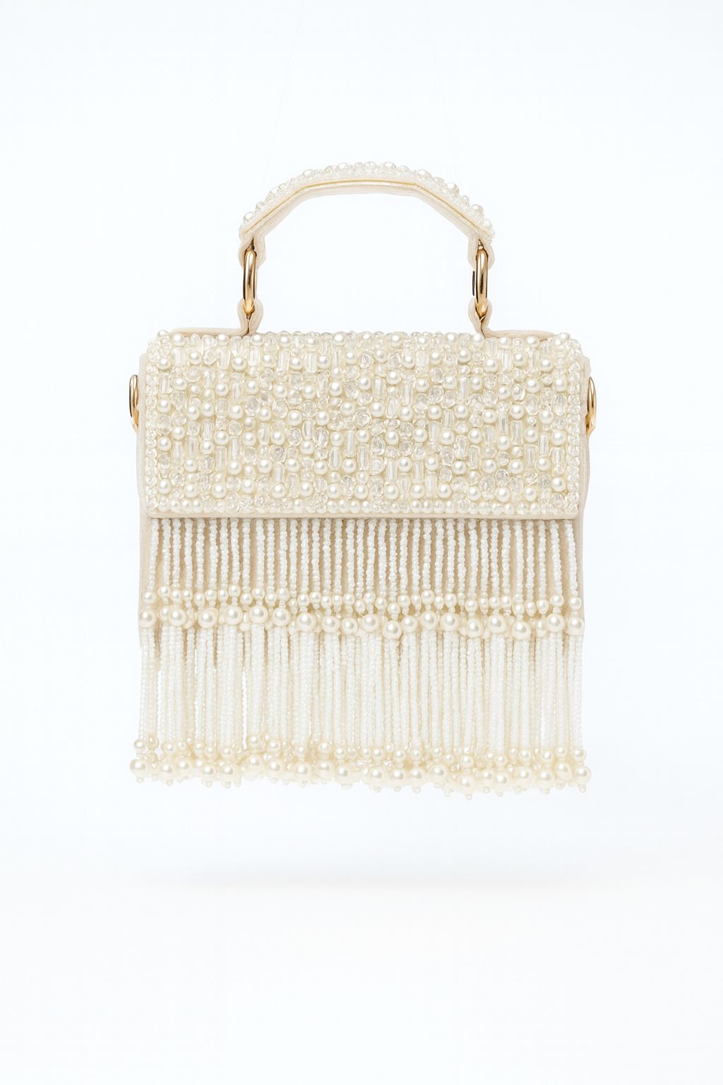 Pearl White clutch