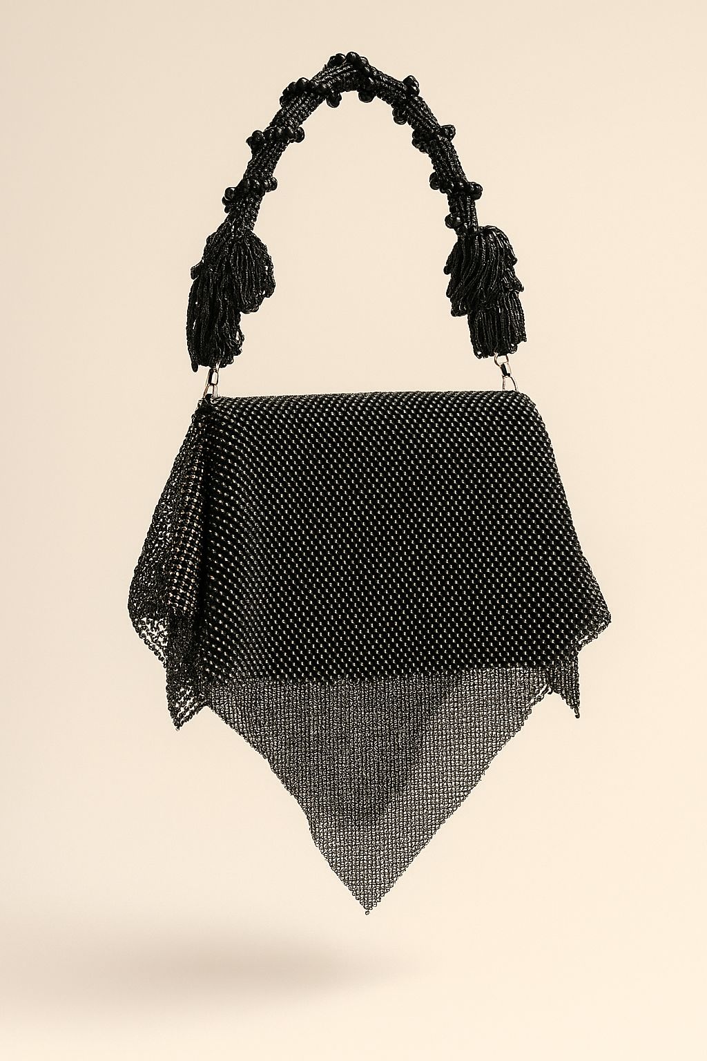 Metallic Beaded Evening Bag
