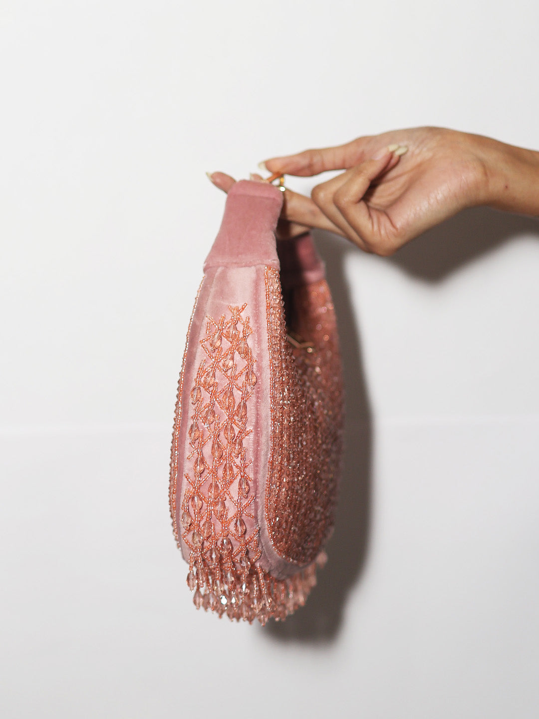 Crystal moon Fringe Bag