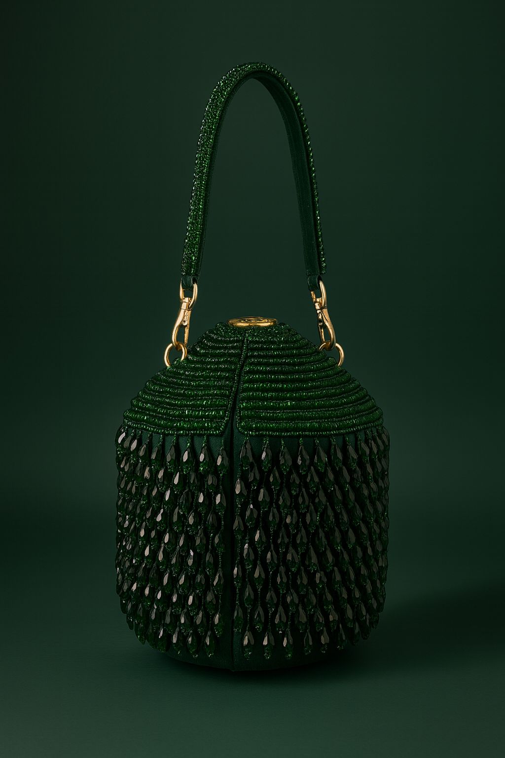 Beaded Cylinder Potil bag