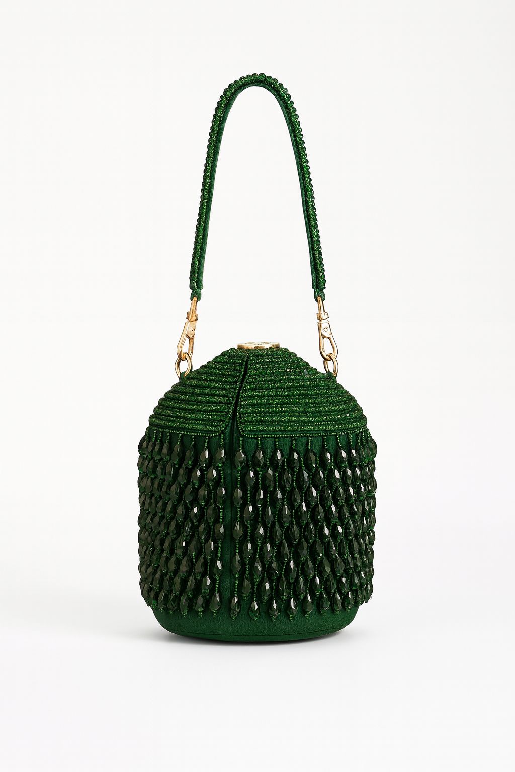Beaded Cylinder Potil bag