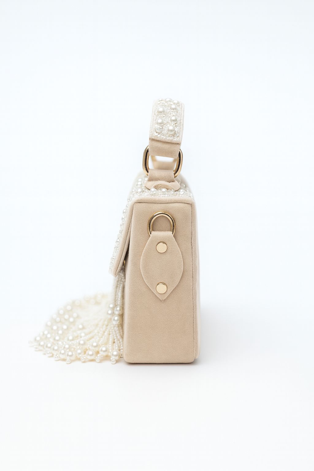 Pearl White clutch
