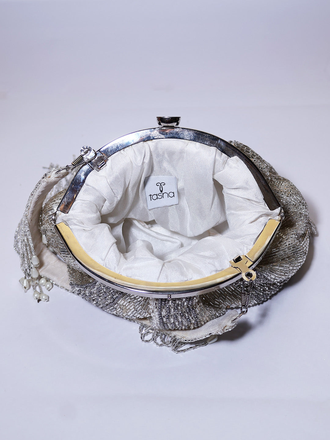 luxury hand-embroidered  clutch