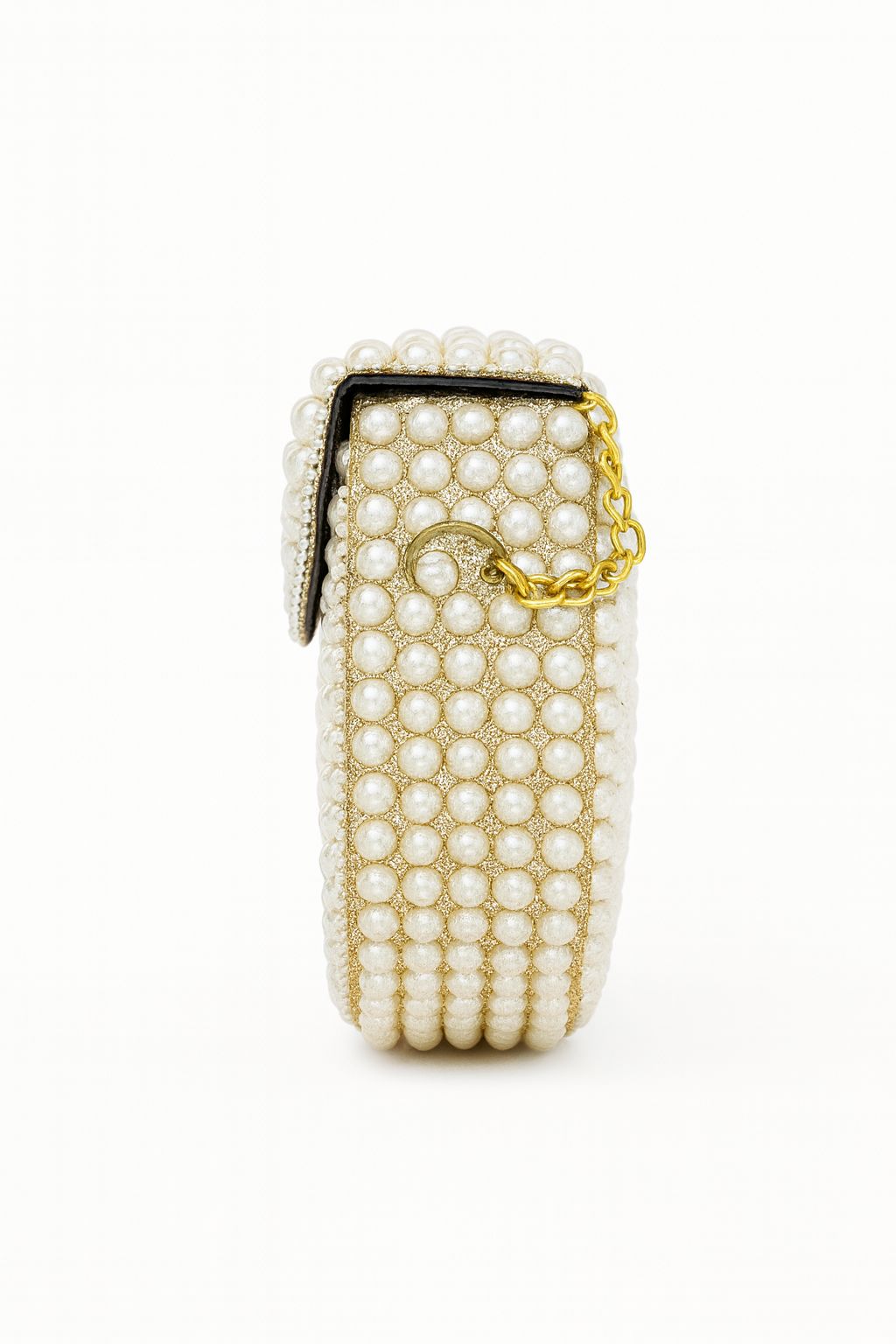 Peael Beaded Envelope Clutch