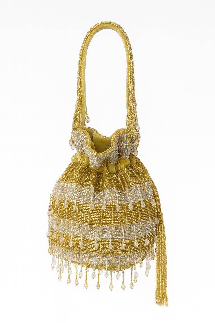 GOLDEN AND SILVER GLEAM POTLI