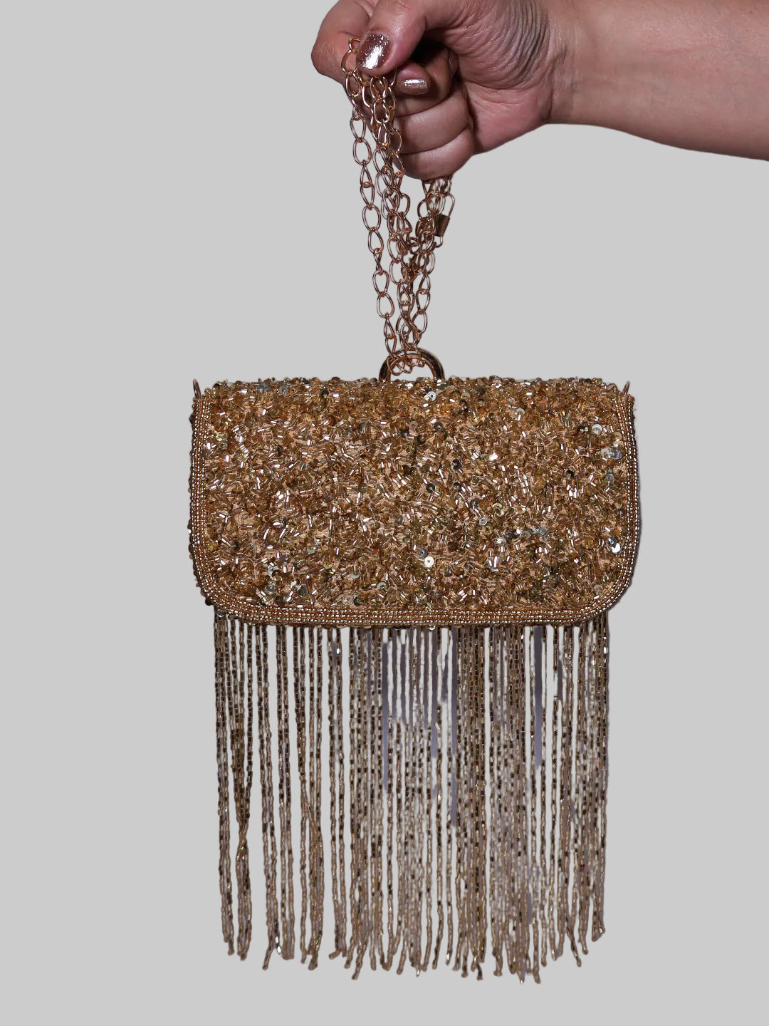 Golden Cascade Clutch