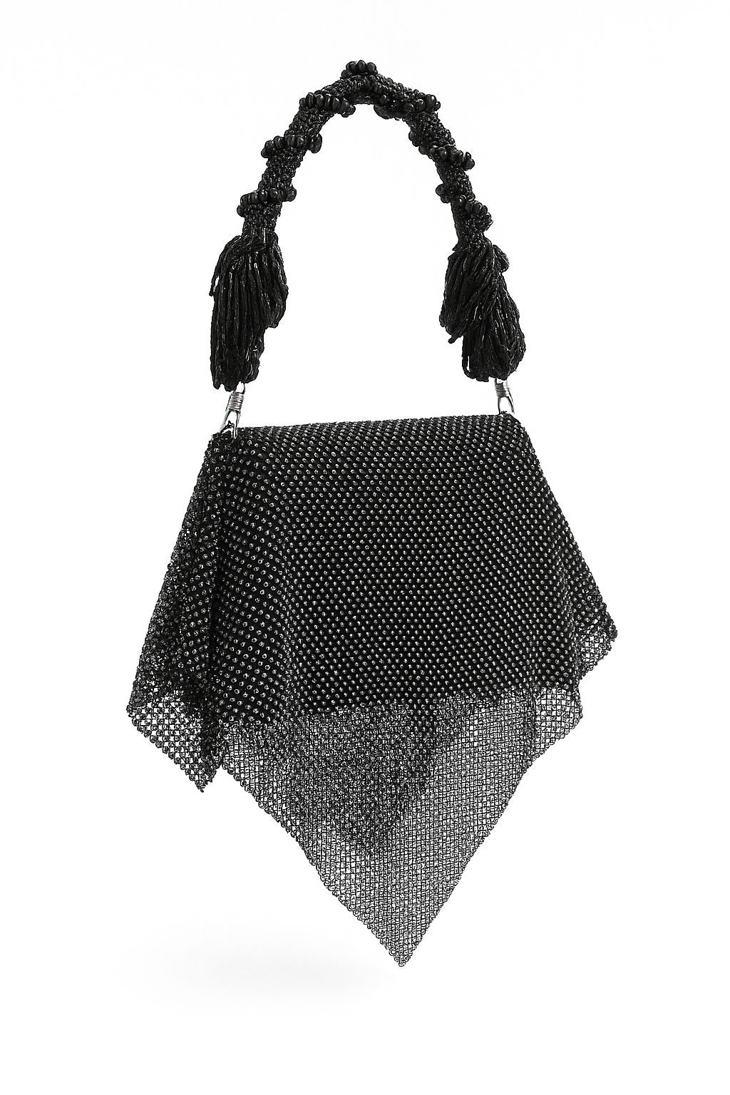 Metallic Beaded Evening Bag