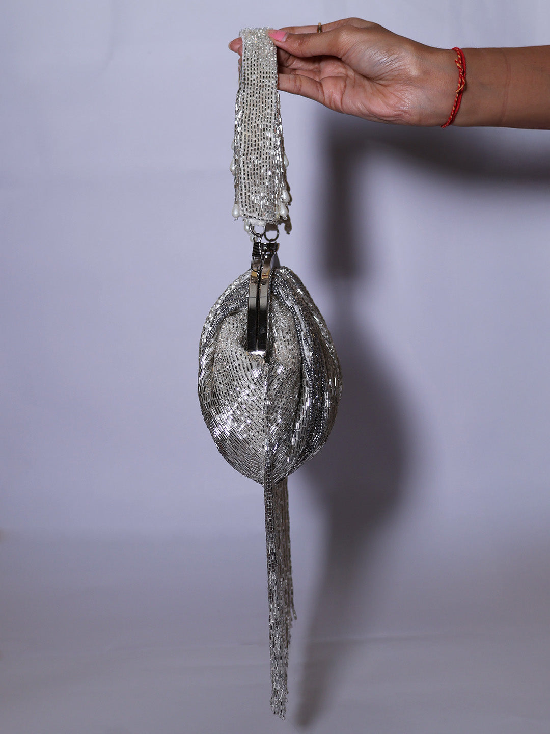 luxury hand-embroidered  clutch