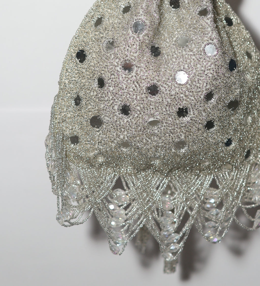 Shisha silver potli bag