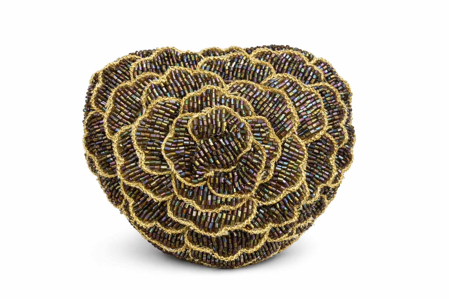 Luxe Rosette Heart Clutch
