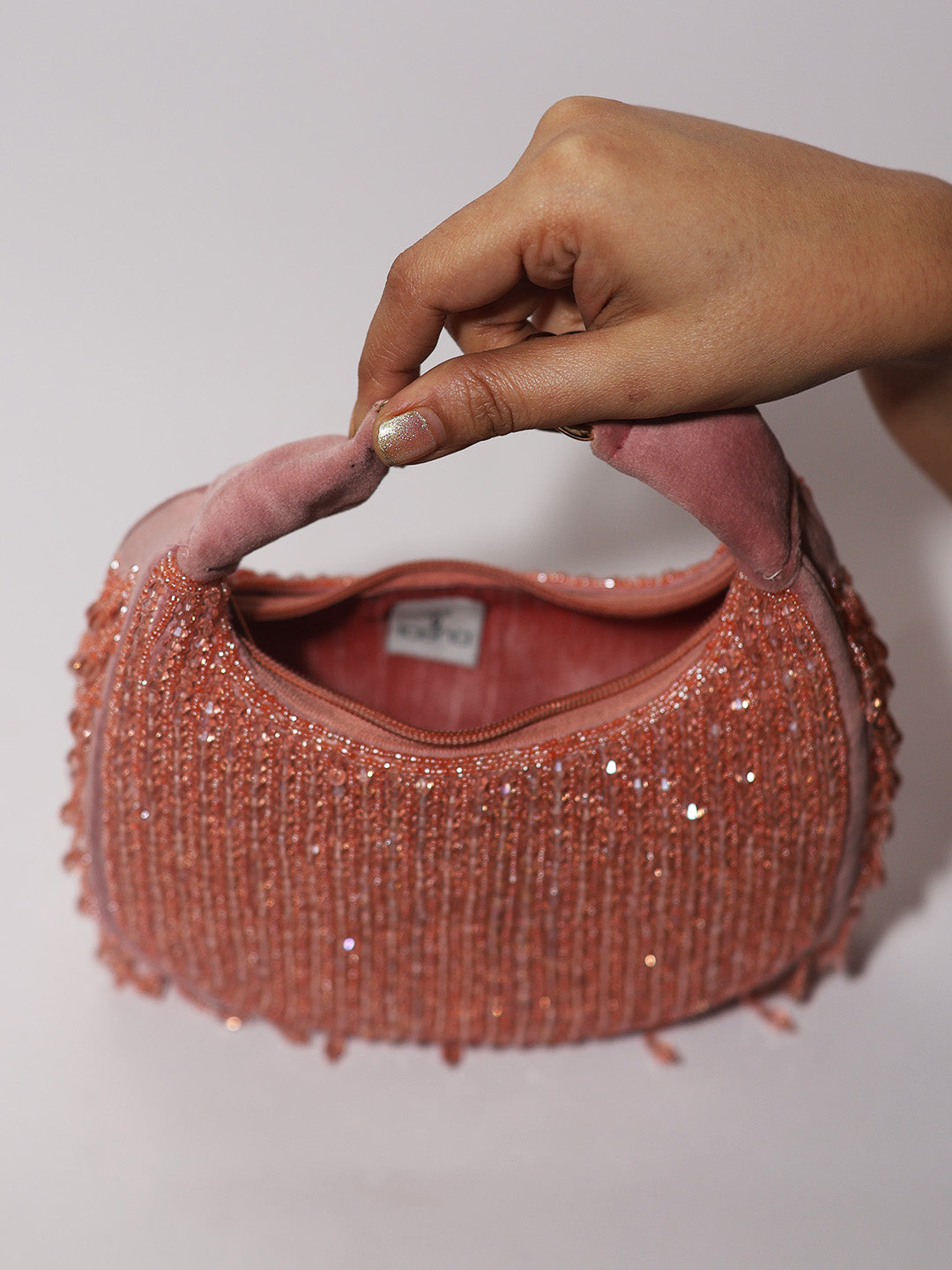 Crystal moon Fringe Bag