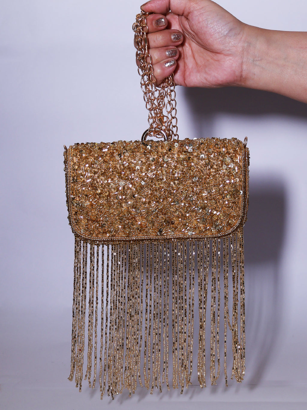 Golden Cascade Clutch