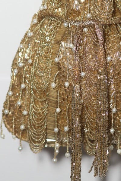 Beaded Pearl Fringe Potli Bag