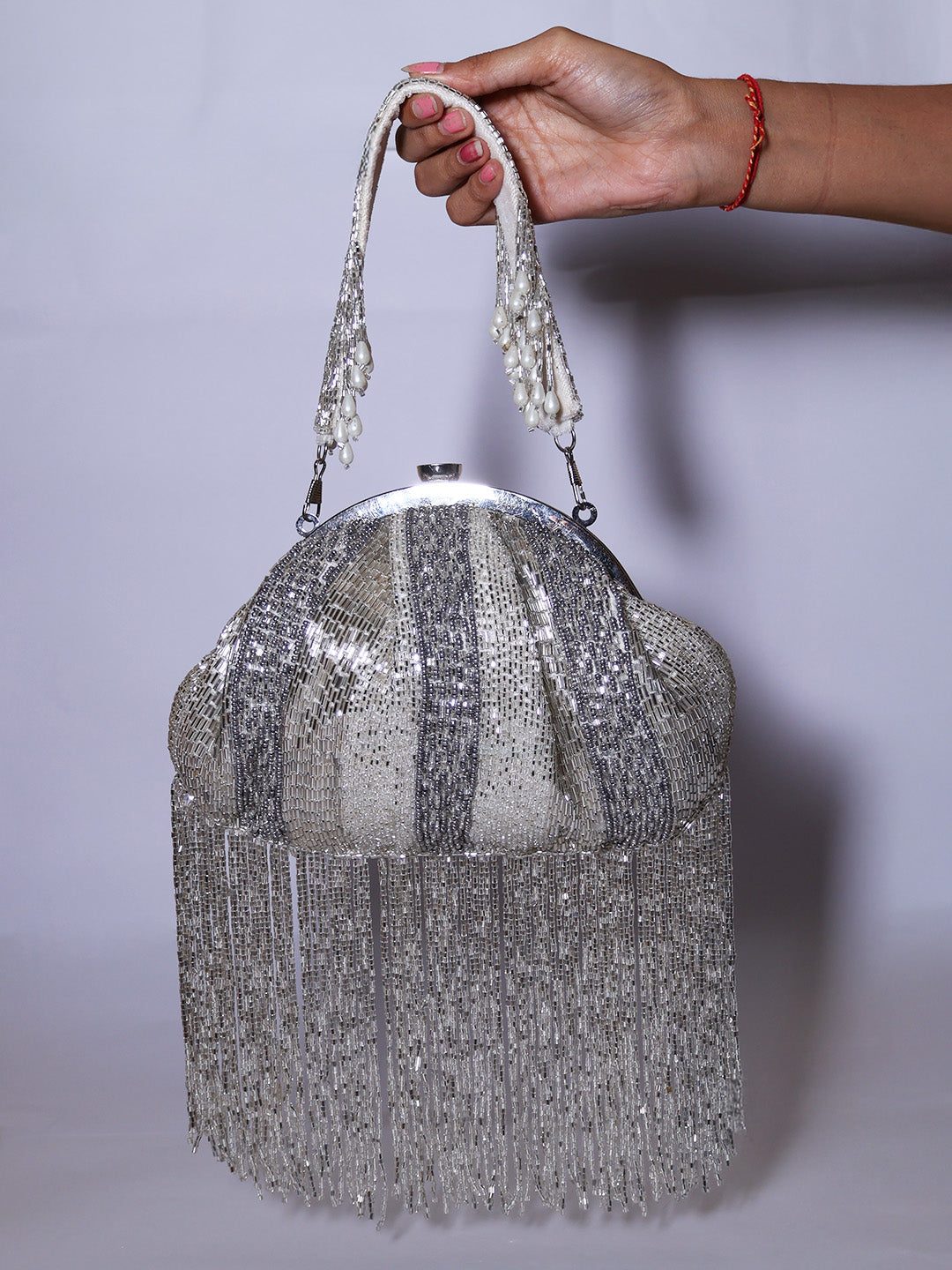 luxury hand-embroidered  clutch