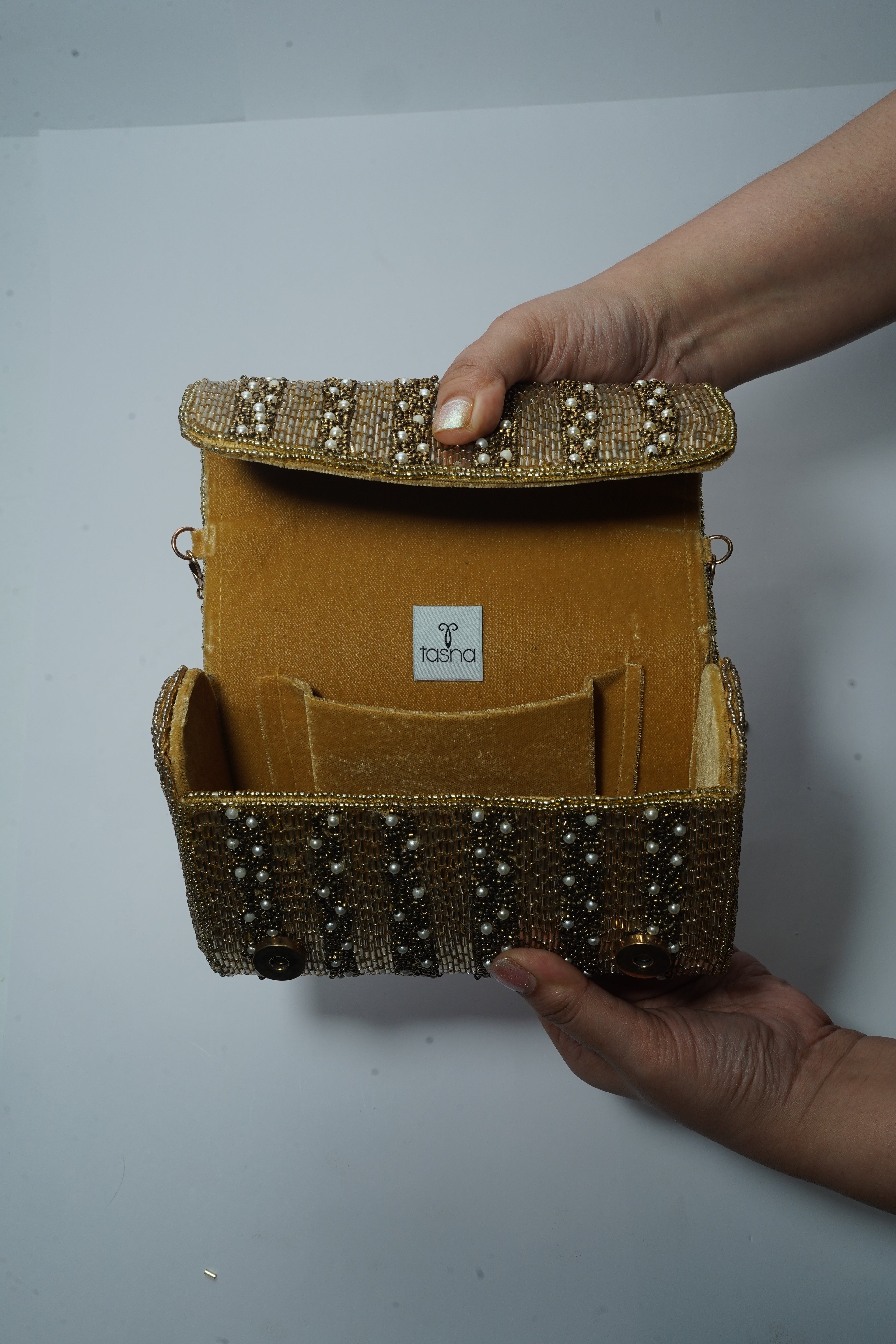 Gilded Night Envelope Clutch