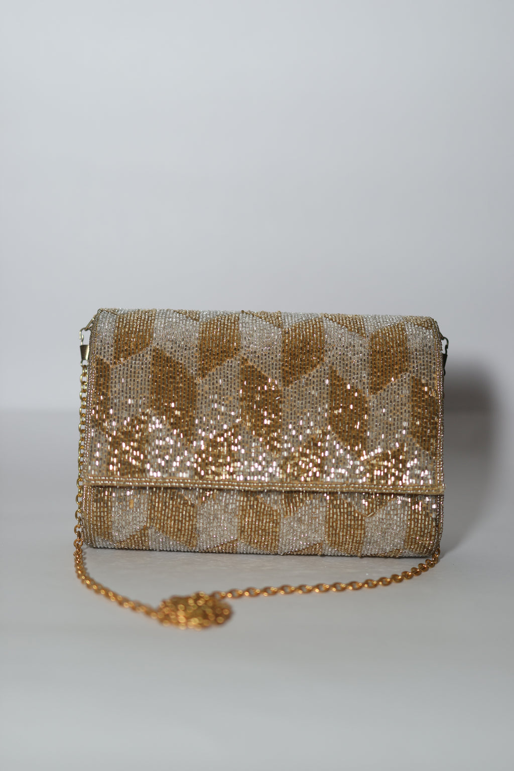 Aurora Gold Envelope Clutch