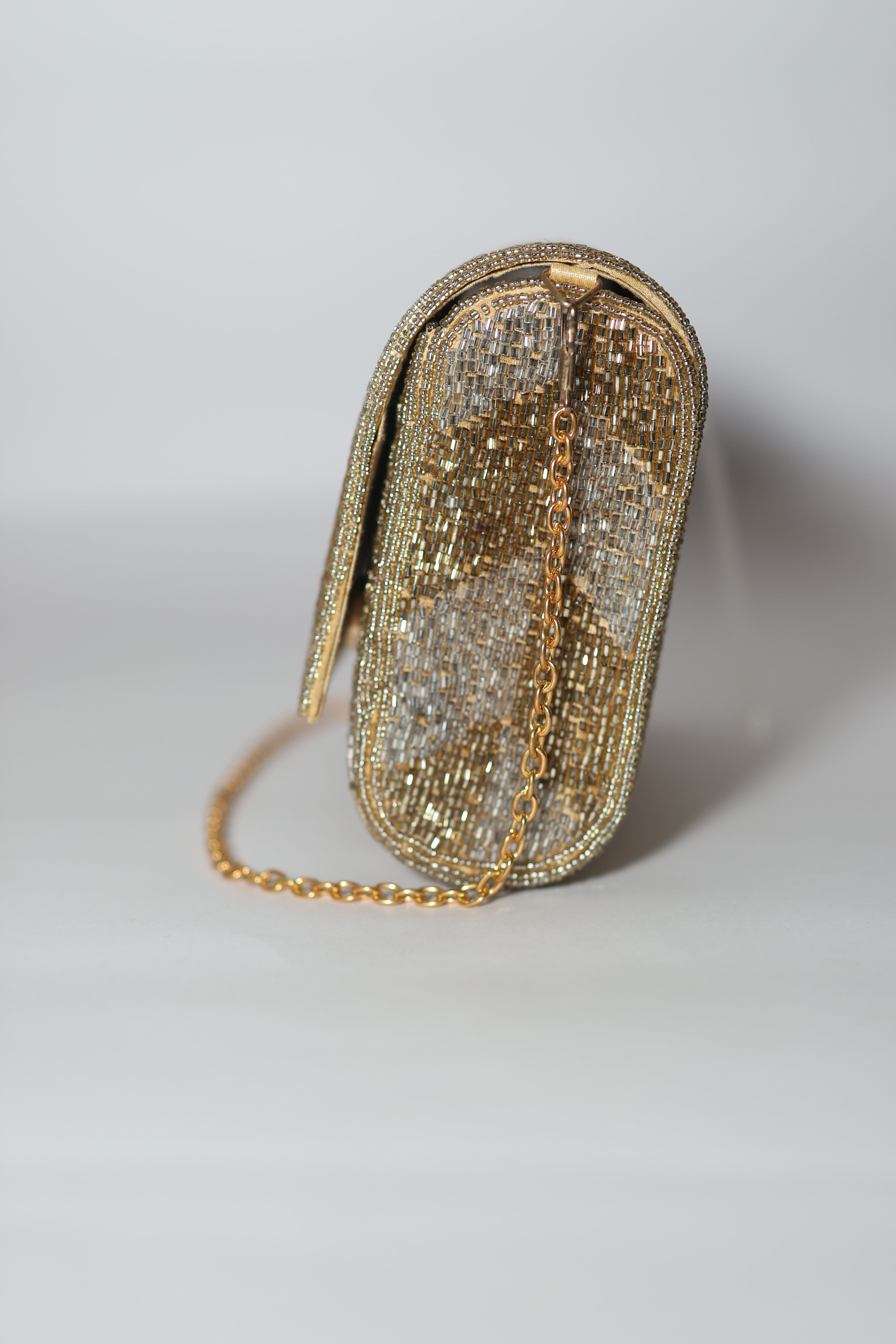 Aurora Gold Envelope Clutch