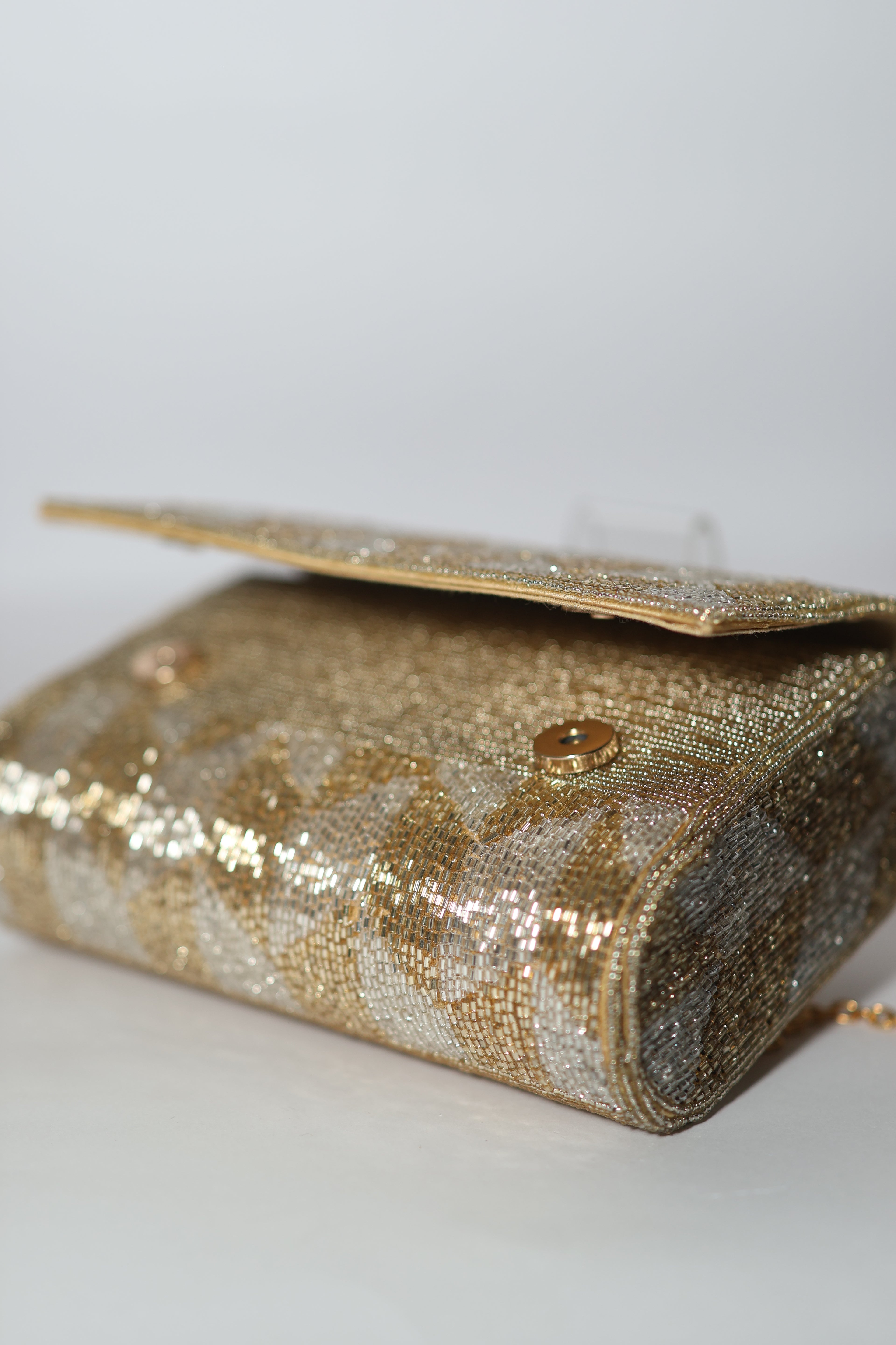 Aurora Gold Envelope Clutch